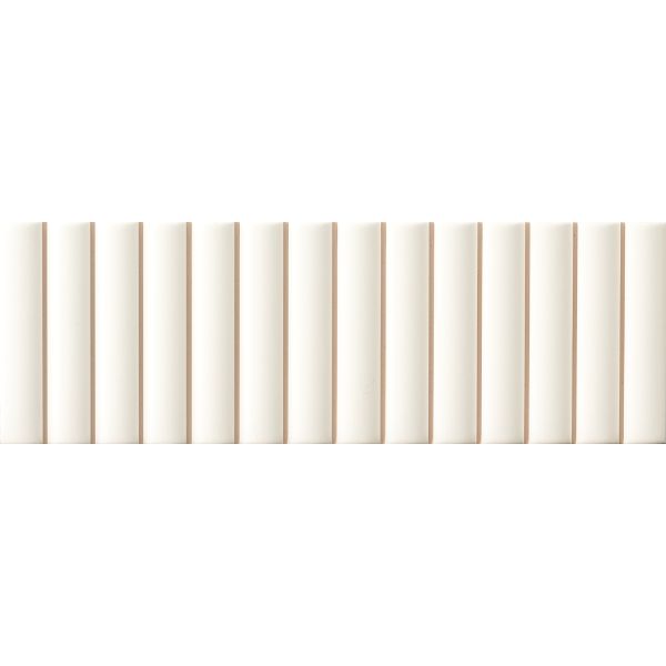 Micro Fluted White Matt 10X30 8mm