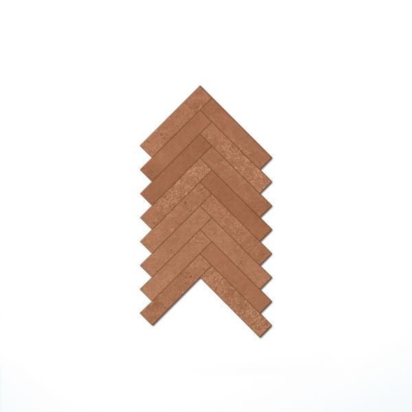 Florim Sensi Terre Mosaico Spina Mattone Matt Naturale 23X44 (3X15) 9mm