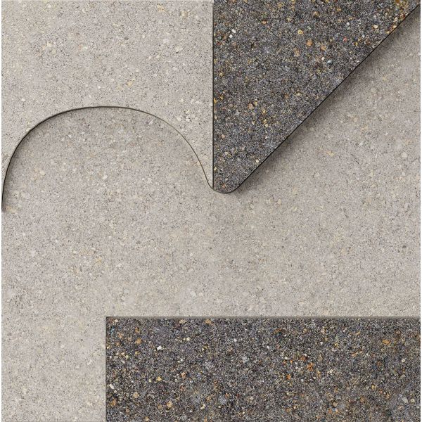Cedit Compatta Inserti Limo-Ghiaia Naturale matt Rett 3D 30x30 9mm