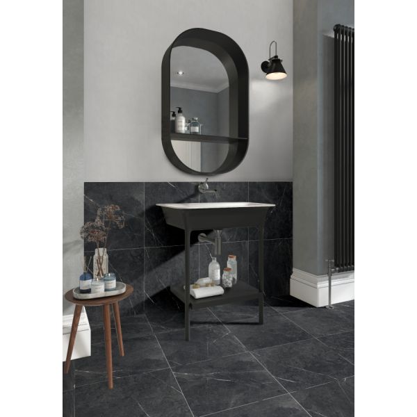 Magica Classica Nero Marquina matt rett 60X60 10mm