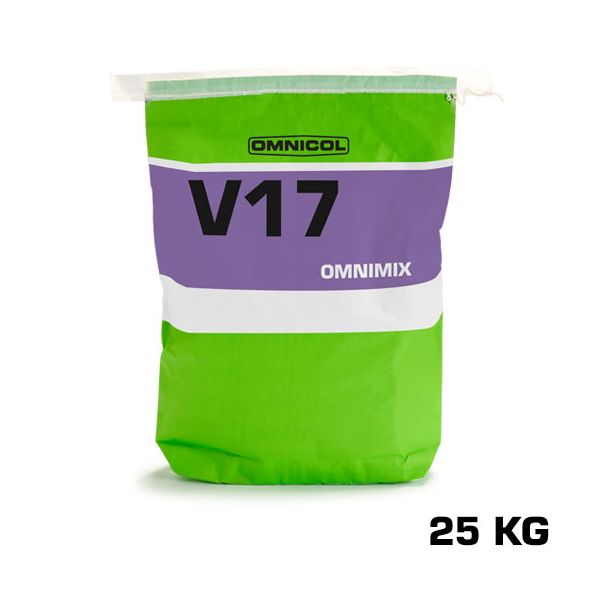 Omnicol Omnimix V17R Snelverhardende egalisatiemortel 25 Kg.Grijs