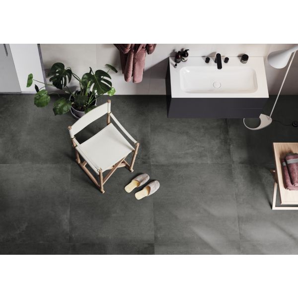 Terratinta Kos Antracit Matt Rett 90X90 10mm