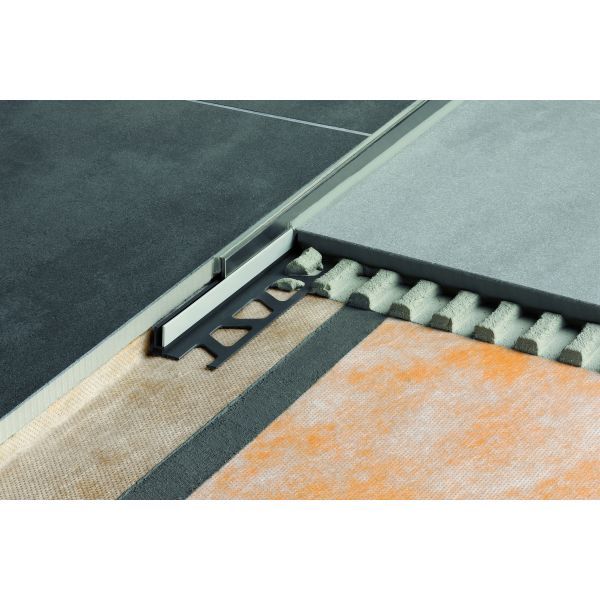 Schluter Showerprofile SA Showerprofile L=160 H=5 RVS geborsteld