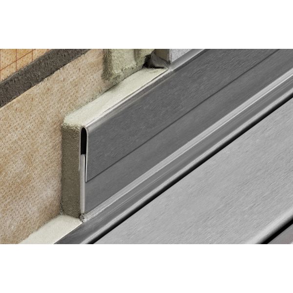 Schluter Showerprofile RA Showerprofile L=100 H=23 RVS geborsteld