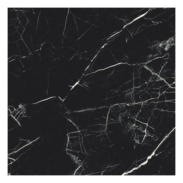 vtwonen Tegels Classic 100124 Vloertegel 74X74cm Black 10mm Glans Ret.