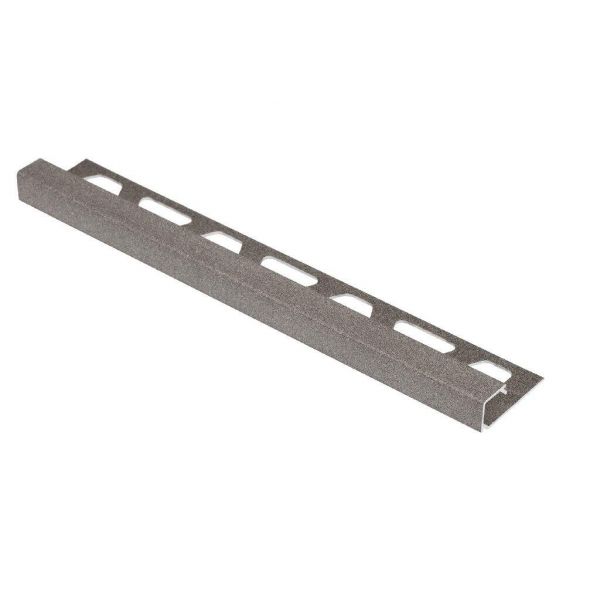 Schluter Quadec Q100TSSG/300 Dec.prof.L=300 H=10 Alu.Struct.coat Steengrijs