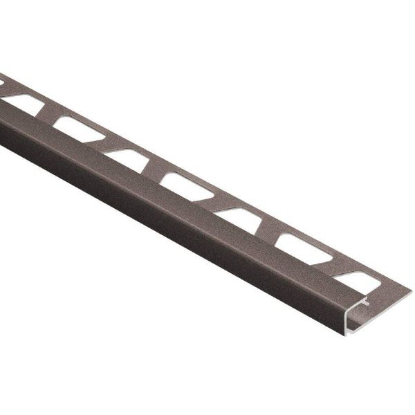Schluter Quadec Q100TSOB/300 Dec.prof.L=300 H=10 Alu.Struct.gecoat Brons