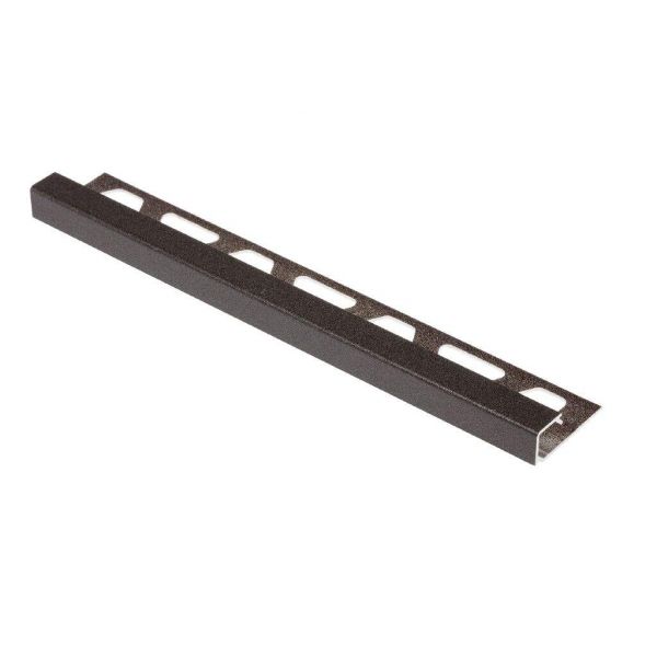 Schluter Quadec Q125TSDA/300 Dec.prof.L=300 H=12,5 Alu.Struct.coat Donk.antr