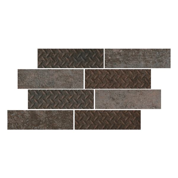 Cercom Temper 1070152 Wandtegel Mozaiek.24X40cm Rust Mos.Bri.Mat Ret.