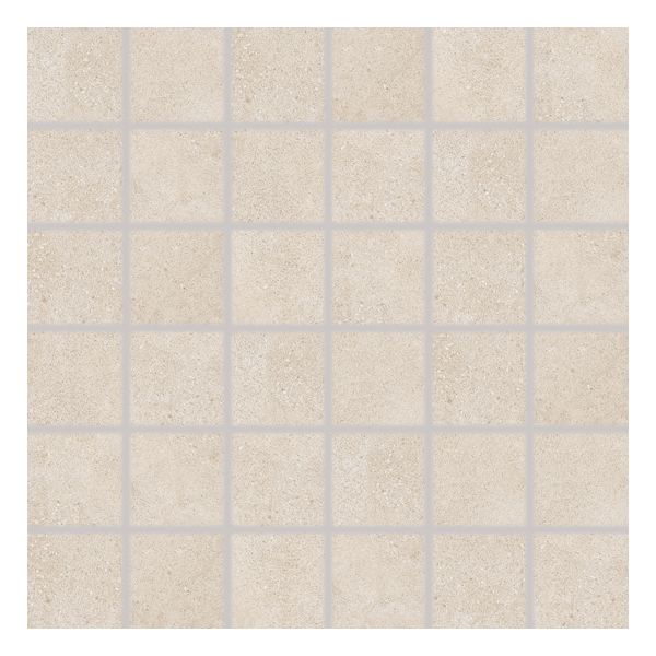 Rako Betonico DDM06793 Wandtegel Mozaiek.29,8X29,8cm Light beige 10mm Mat Ret.F:4,8X4,8cm