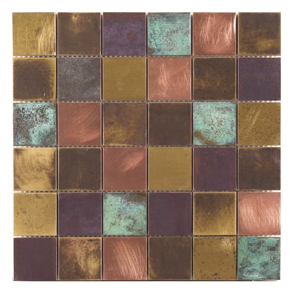 Dune Ceramic Mosaics 187120 WAMoz.298X298 Bronzo 8mm Mat/glans F:048X048
