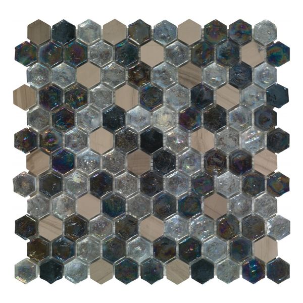 Dune Materia Mosaics 187117 Wandtegel Mozaiek.29X30cm Kassiani 8mm Mat/glans