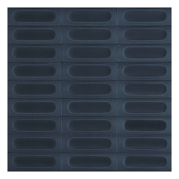 vtwonen Tegels Chop 100285 Wandtegel Decor 5X15cm Blu 12,5mm Mat 3D Decor