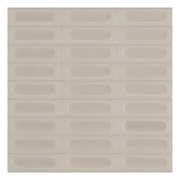 vtwonen Tegels Chop 100280 Wandtegel Decor 5X15cm Bone 12,5mm Mat 3D Decor