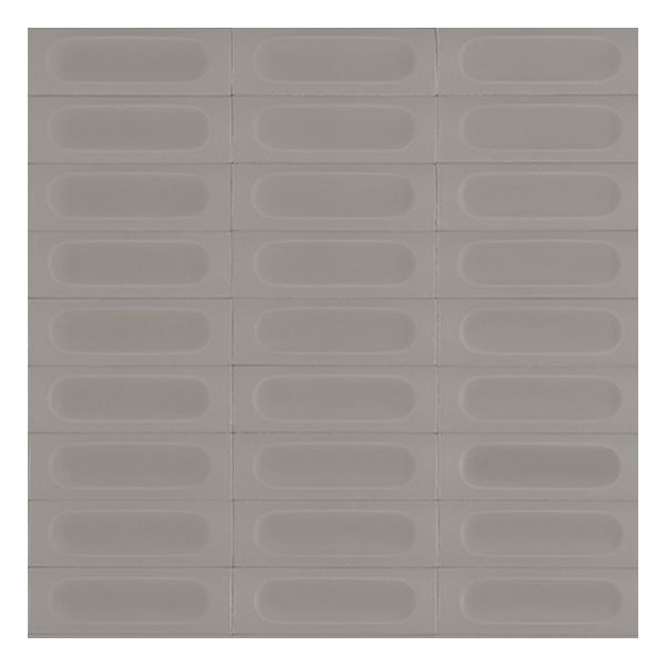 vtwonen Tegels Chop 100282 Wandtegel Decor 5X15cm Grigio 12,5mm Mat 3D Decor