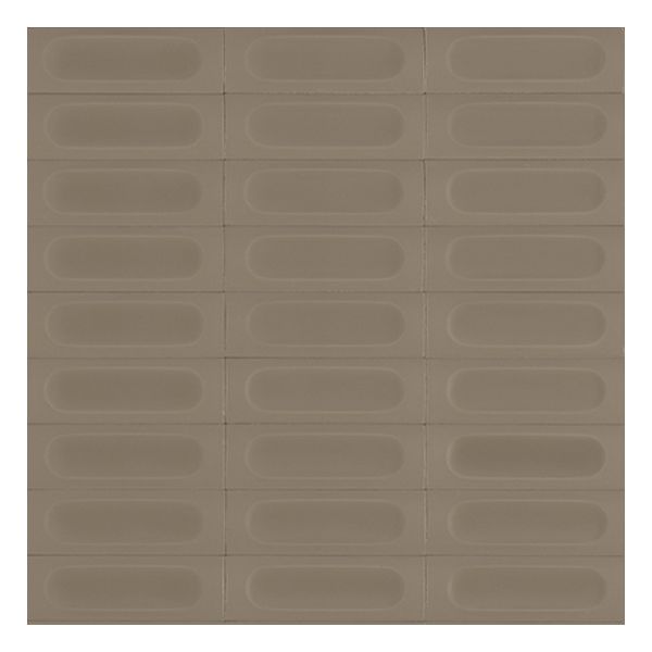 vtwonen Tegels Chop 100279 Wandtegel Decor 5X15cm Corda 12,5mm Mat 3D Decor