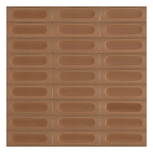 vtwonen Tegels Chop 100284 Wandtegel Decor 5X15cm Mattone 12,5mm Mat 3D Decor