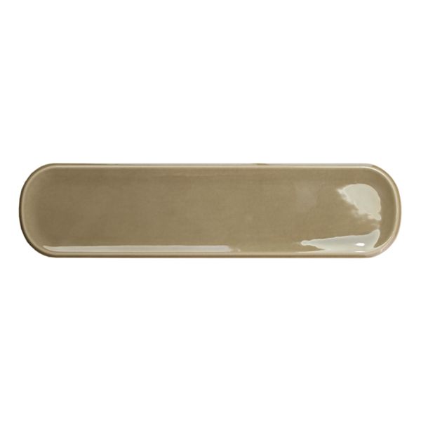 vtwonen Tegels Shapes 100319 Wandtegel 7,5X30cm Round Olive 8,5Mm Glans