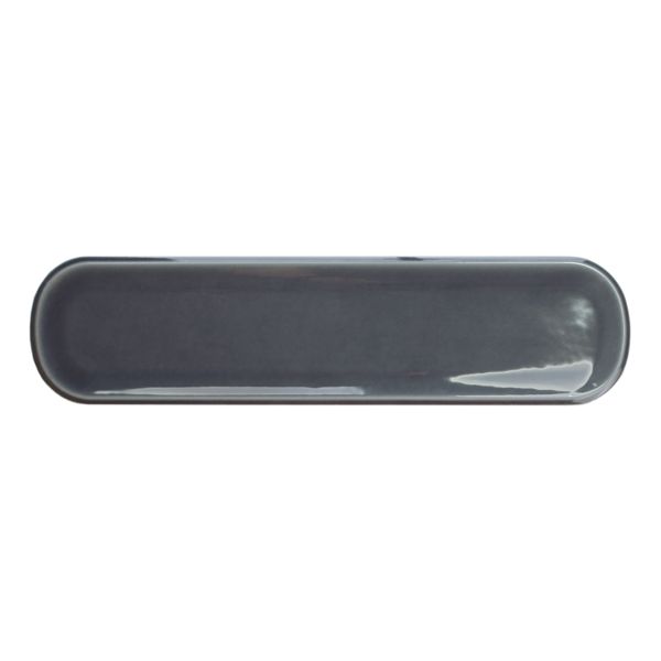 vtwonen Tegels Shapes 100320 Wandtegel 7,5X30cm Round Titanium Blue 8,5Mm Glans