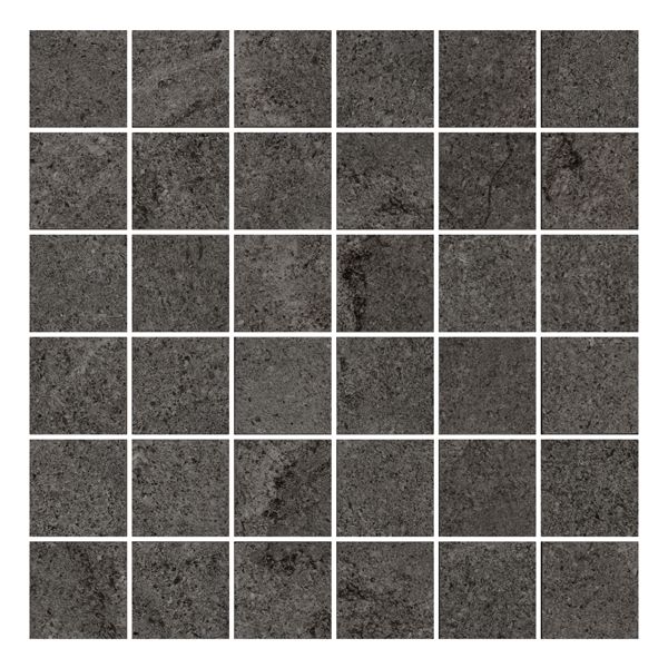 Cercom Archistone 1081852 Wandtegel Mozaiek.30X30cm Dark 9,5mm Mat Moz.F:5X5cm