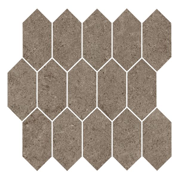 Cercom Archistone 1081966 Wandtegel Mozaiek.30X30cm Taupe 9,5mm Mat Moz.Zeskant