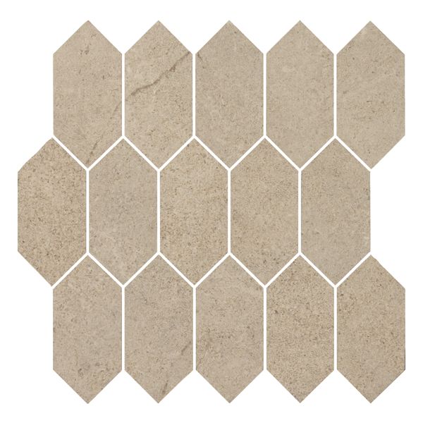Cercom Archistone 1081965 Wandtegel Mozaiek.30X30cm Sand 9,5mm Mat Moz.F:Hexagon