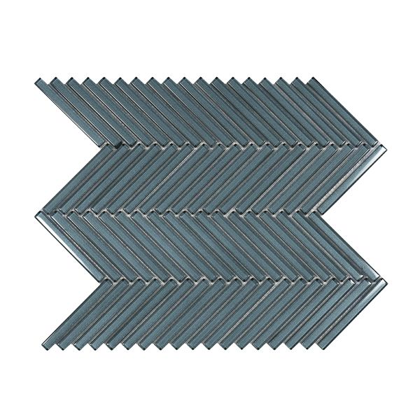 CR PLUS HG Glass Wandtegel Mozaiek.28,5X30,5cm Blue 8mm Glans
