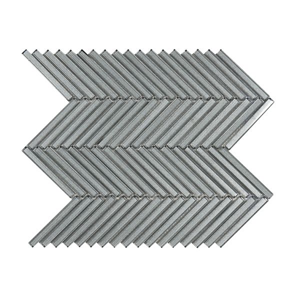 CR PLUS HG Glass Wandtegel Mozaiek.28,5X30,5cm Grey 8mm Glans