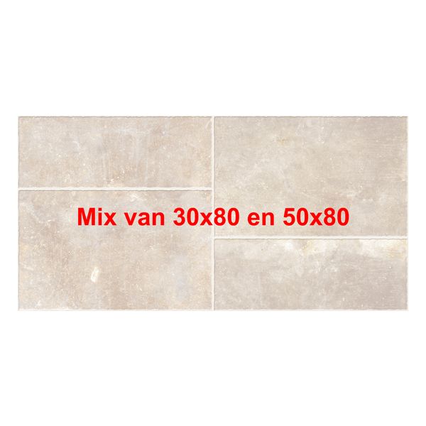 Kronos Carriere Du Kronos 8439 Vloertegel 2x 30X80cm,2x 50X80cm Vintag.Bruges Mat