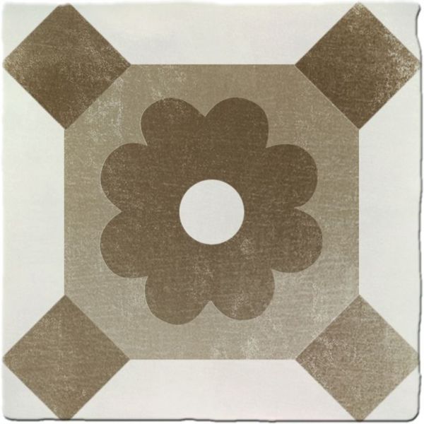 Oliva Tiles Cementum Bruin 13x13cm (Cementum Epson Umber Decor)