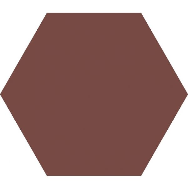 Topcer Field Materials Rood 10x10cm (L4420 Brick Red Hexagon)
