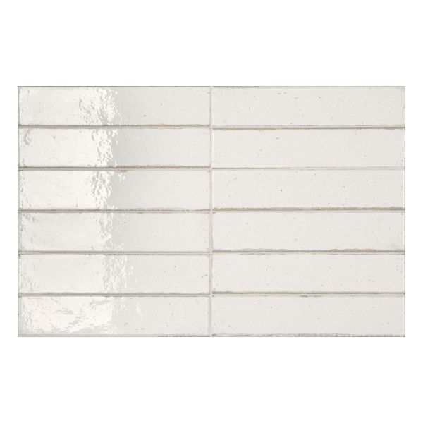 Ceramic-Apolo Raku C71R2771C8C Wandtegel 6X27cm Warm White 7,7mm Glans