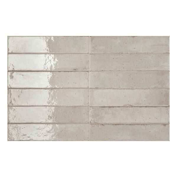 Ceramic-Apolo Raku C71R2772C8C Wandtegel 6X27cm Oyster 7,7mm Glans