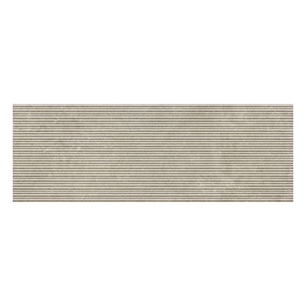 Marazzi Mystone Limestone MFCK Wandtegel Decor 40X120cm Taupe 8mm Mat Ret.3D