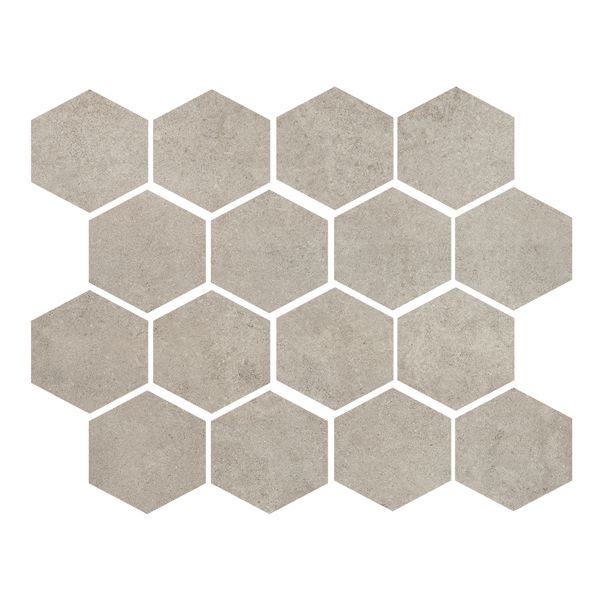 Cercom Residence 1087947 Wandtegel Mozaiek.25X30cm Grey 9,5mm Mat Ret.