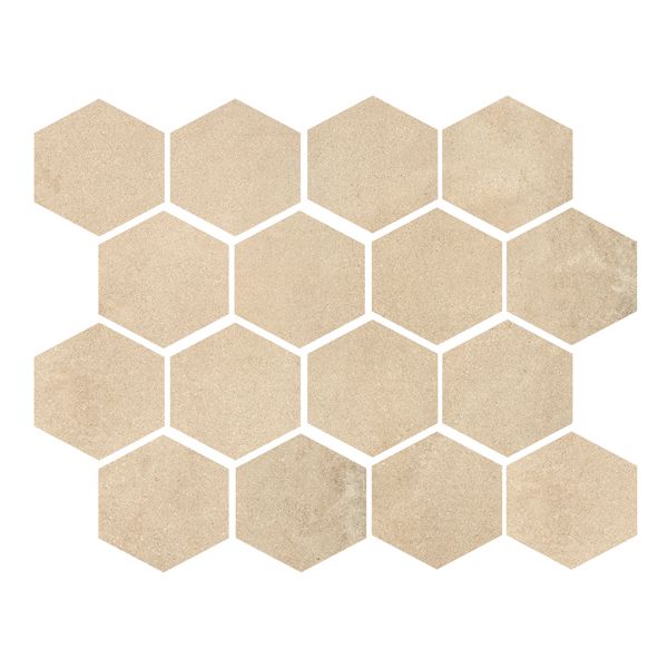 Cercom Residence 1087948 Wandtegel Mozaiek.25X30cm Beige 9,5mm Mat Ret.