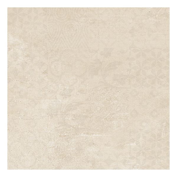 Porcelaingres Urban X606299X8 Vloertegel Decor 60X60cm Cream 8mm Mat Ret.R10