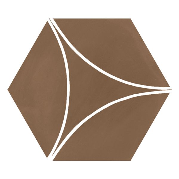 Marazzi Cementum M9W5 Vltegel 6-kant 18,2X21cm Cotto 10mm Mat R10 Dec.