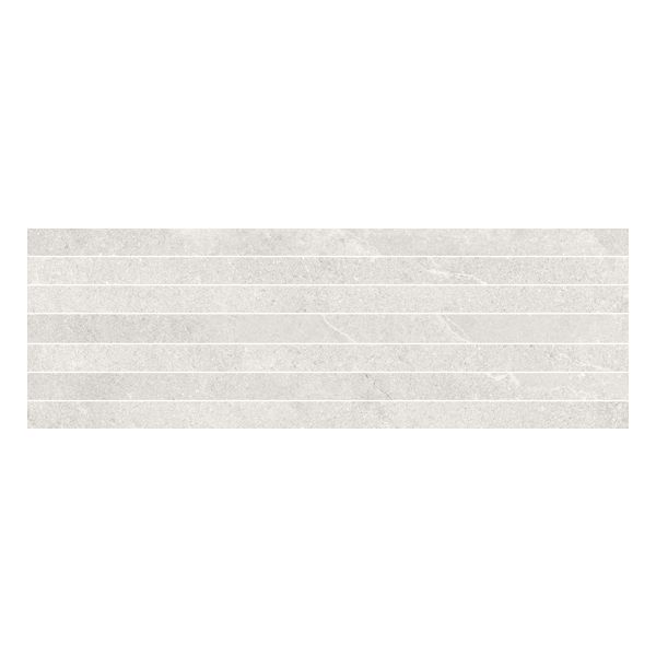 Metropol Isola 10021512 Wandtegel Mozaiek.29X90cm Blanco 9,8Mm Mat Ret.