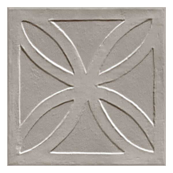 Ragno Amuri RC7K Wandtegel Decor 20X20cm Str.3D Gel.Grig.10Mm Mat 3D