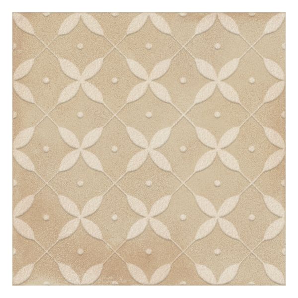 Ragno Amuri RC7Y Wandtegel Decor 20X20cm Zuc. Biscotto 10Mm Mat