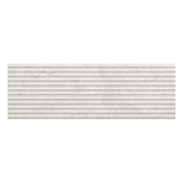 Ceramic-Apolo Aurea R3305R Wandtegel Decor 30X90cm Light Grey 11,7mm Mat Ret.