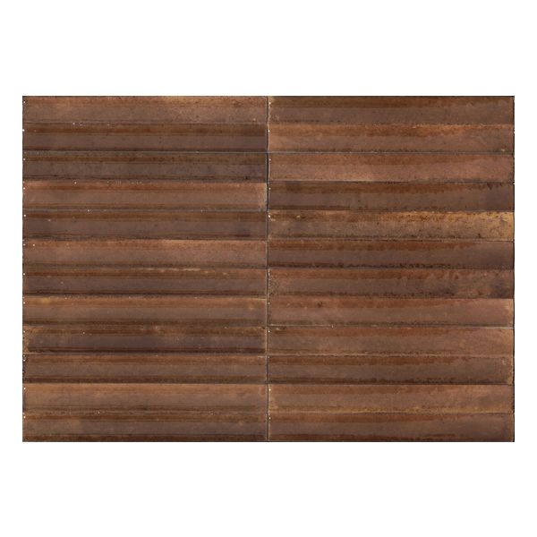 Marazzi Lume MP95 Wandtegel 6X24cm Car. 3D Swing Dec 14mm Glans