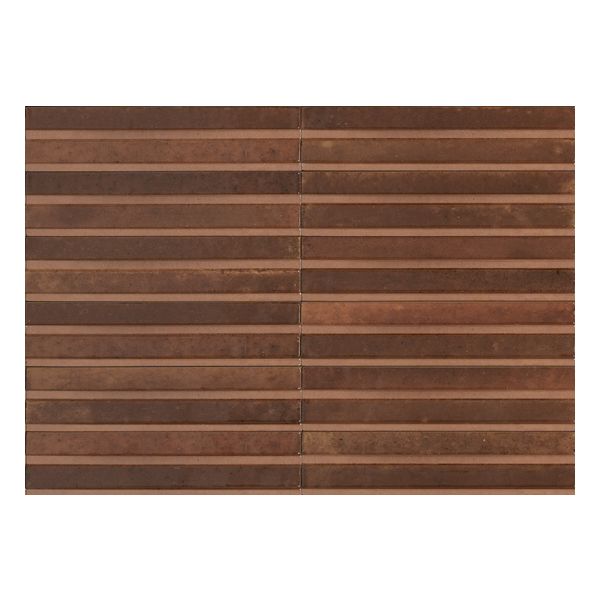 Marazzi Lume MP9K Wandtegel 6X24cm Car. 3D Rake Dec 14mm Glans