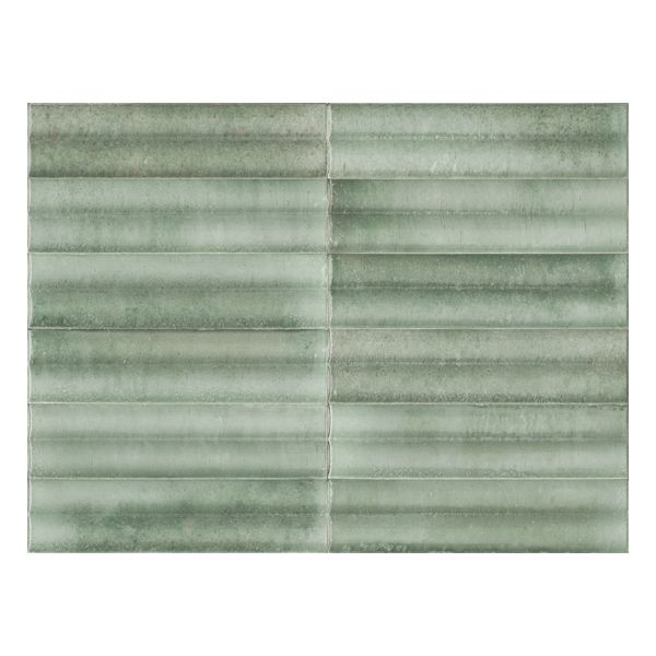 Marazzi Lume MP98 Wandtegel 6X24cm Tur. 3D Swing Dec 14mm Glans