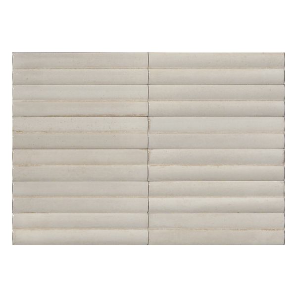 Marazzi Lume MP91 Wandtegel 6X24cm Bone 3D Swing Dec 14mm Glans
