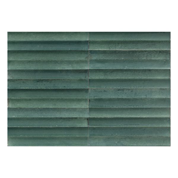 Marazzi Lume MP9A Wandtegel 6X24cm Eme. 3D Swing Dec 14mm Glans