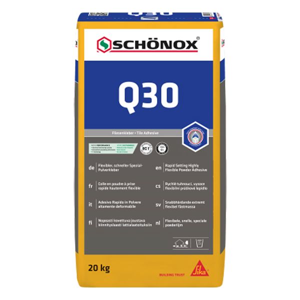Schonox Q30 813180 flexib. poederlijm en plaatsingsmortel 20 kg.