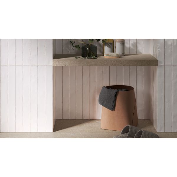 JOS. Panorama Wandtegel 4,8X45cm Washington White 9,5mm Glans