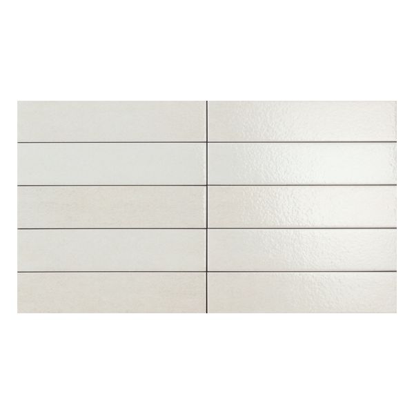 JOS. Horizon Vloertegel 6,5X29cm Bianco Lux 10mm Glans